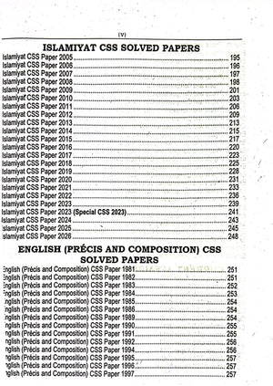 CSS Compulsory Subjects Solved Past Papers (1981–2026) – 46 Years MCQs with Explanations