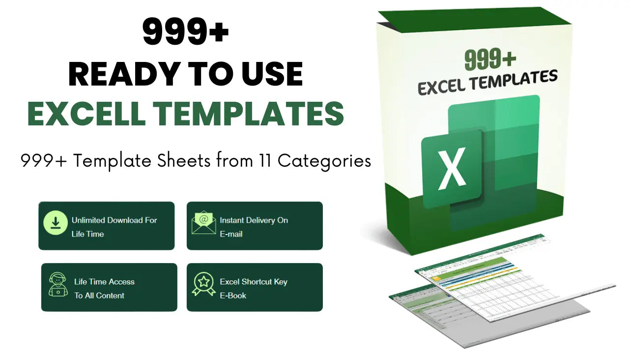 1,000+ Ready to Use Excel Templates Bundle