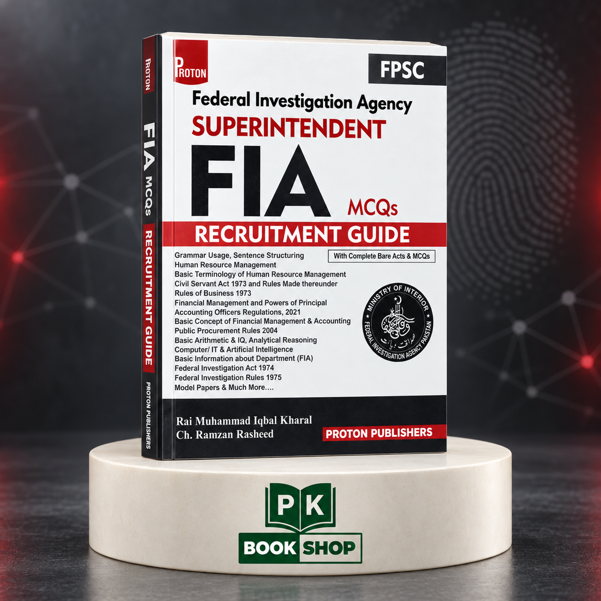 FIA Superintendent MCQs Recruitment Guide by Rai Muhammad Iqbal Kharal