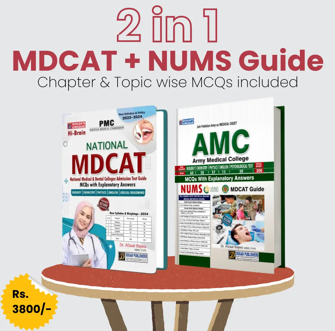 2 in 1 - MDCAT Practice & NUMS  AMC Guide