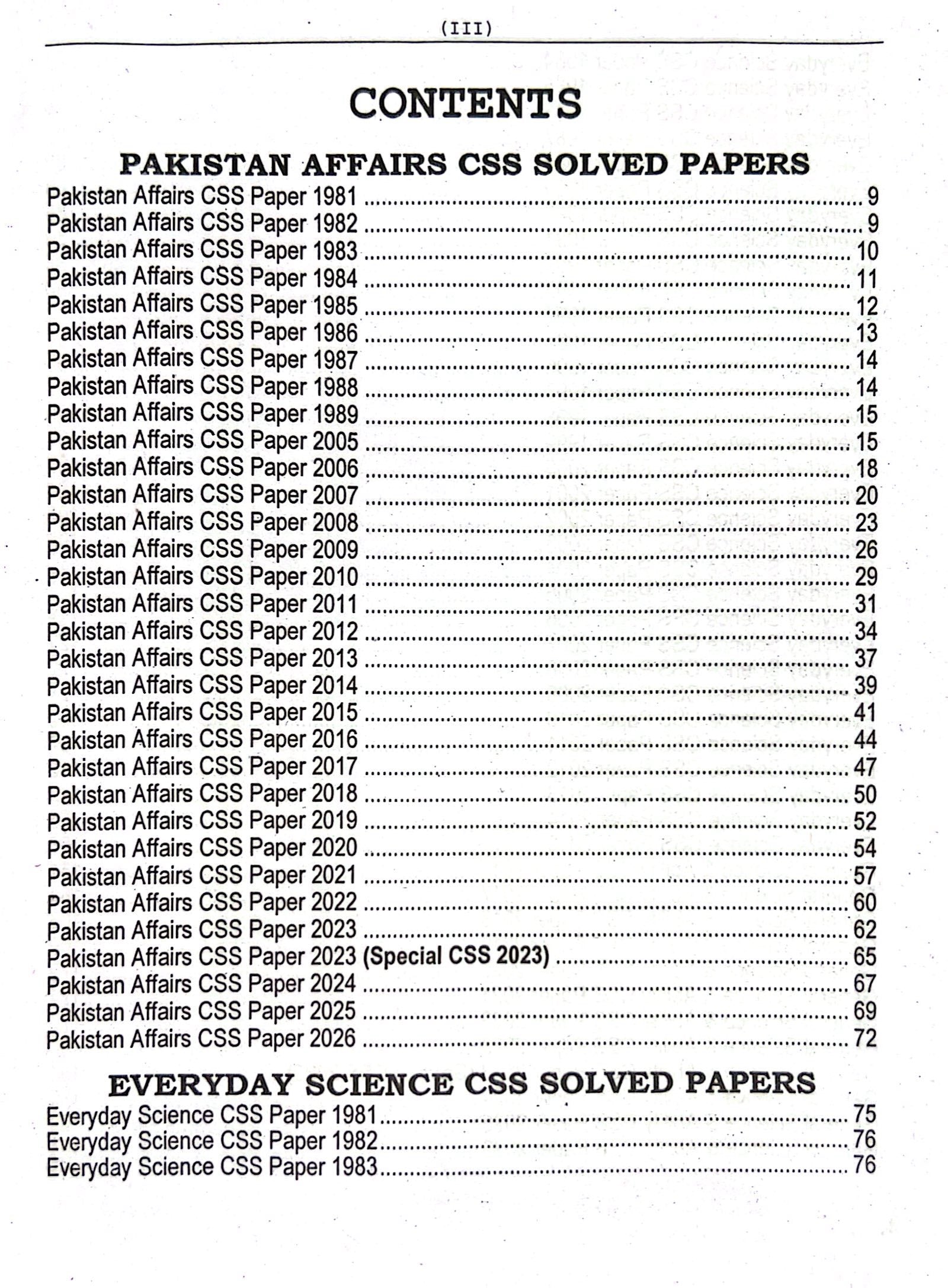 CSS Compulsory Subjects Solved Past Papers (1981–2026) – 46 Years MCQs with Explanations