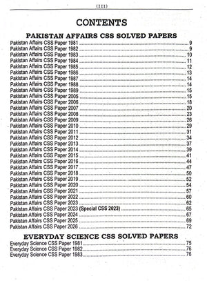 CSS Compulsory Subjects Solved Past Papers (1981–2026) – 46 Years MCQs with Explanations