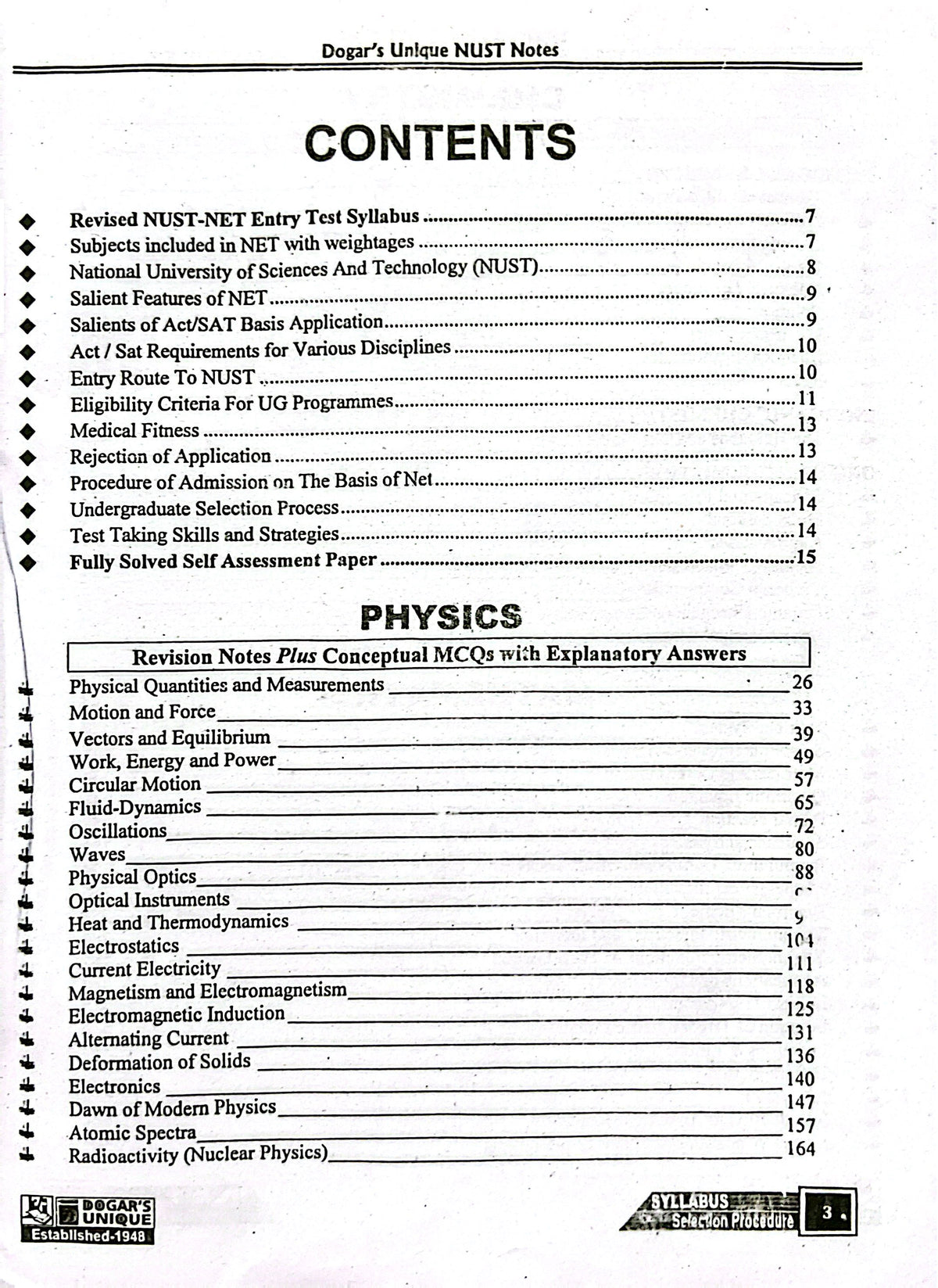 Nust Cpnet NUST NET Guide 2026 (All Departments Admission Guide) by Dogar Publish ...