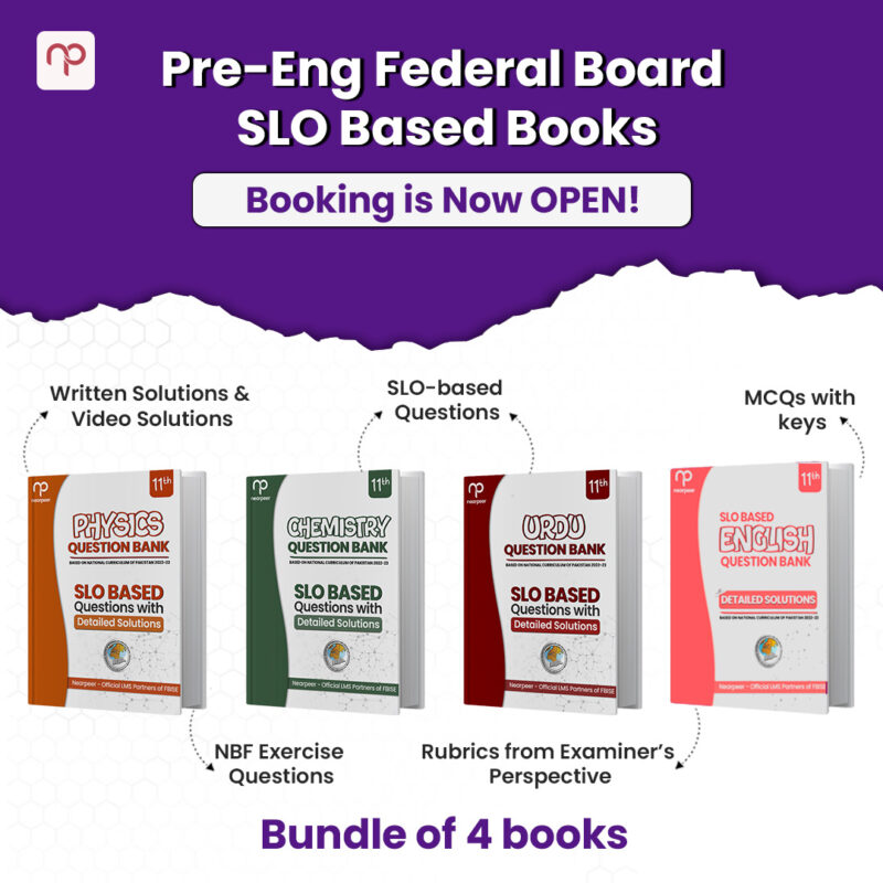 FSc Pre-Eng Bundle SLO based Practice book Set 2025